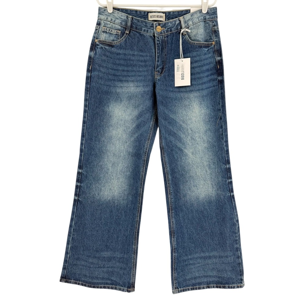 Disclosure Women's Blue Bootcut Denim Jeans Sz 11/30 Mid Rise Cotton Lyocell NWT